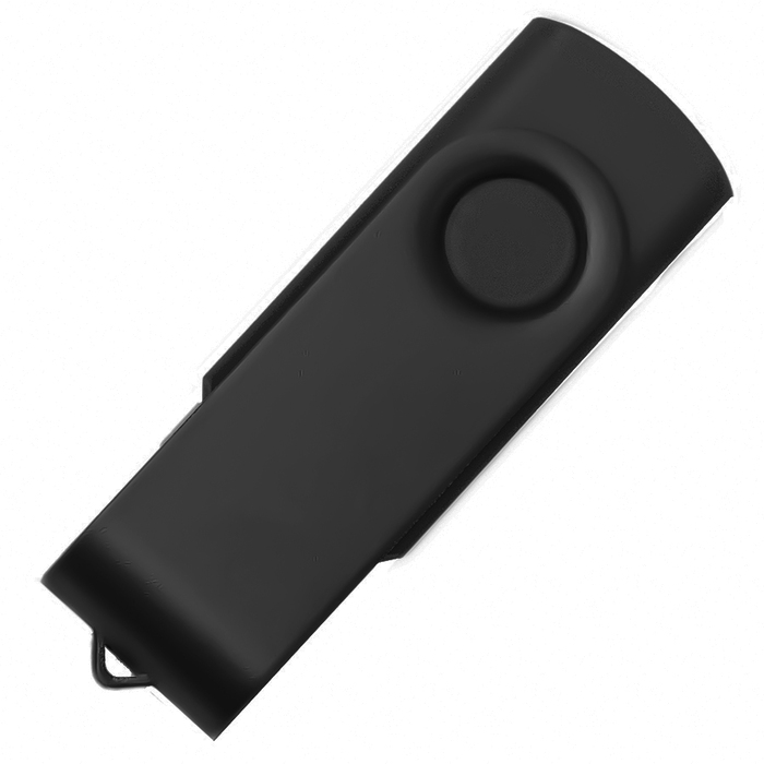 USB flash-карта DOT (16Гб), черный,8х2х1,1см, пластик, металл