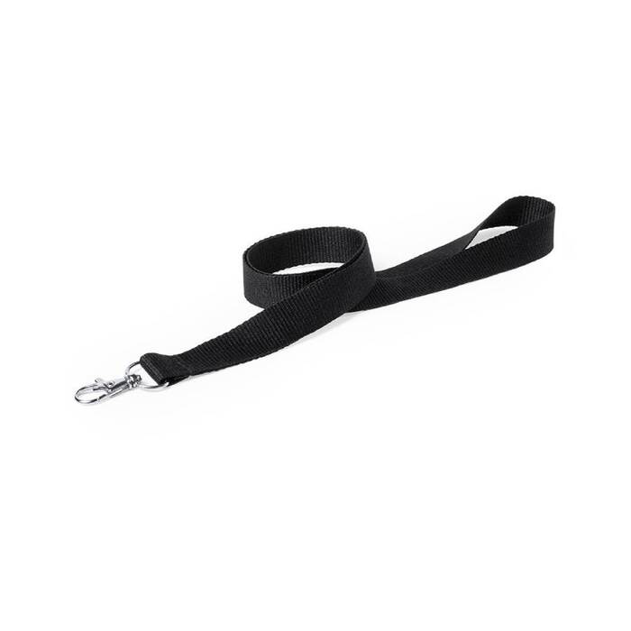Ланъярд NECK, черный, полиэстерх50 см