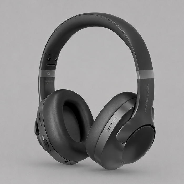 Беспроводные накладные наушники Stereo Ultra ANC, BT 5.4, ANC/ENCмАч, черный, Deppa