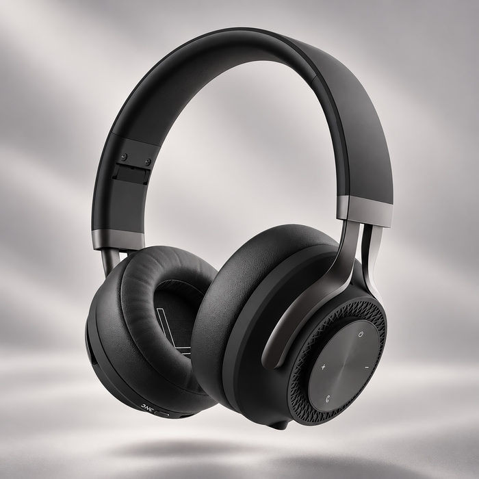 Беспроводные накладные наушники Stereo Style ANC , BT 5.0, ANCмАч, черный, Deppa