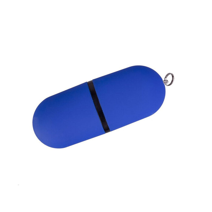 USB-флешка на 64 ГБ 3.0 USB, с покрытием soft-touch, синий
