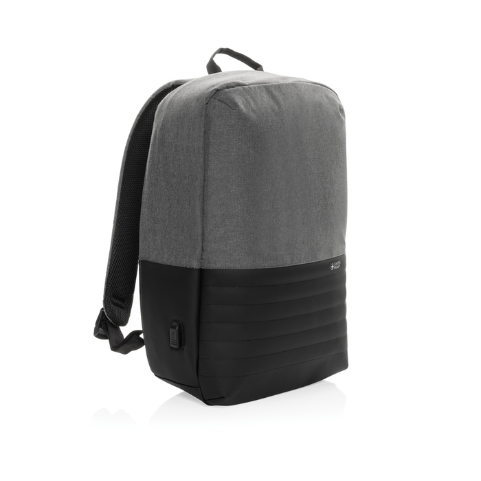 Антикражный рюкзак для ноутбука Swiss Peak с RFID-защитой из rPET AWARE™,6’’