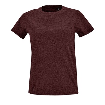Футболка женская Imperial Fit Women бордовый меланж