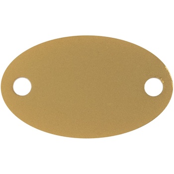 Шильдик металлический Alfa Oval, золотистый