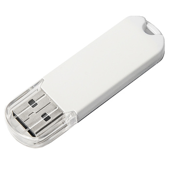 USB flash-карта UNIVERSAL (16Гб), белая,8х1,7х0,6 см, пластик
