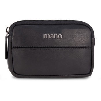 Ключница Mano "Don Romeo", с RFID защитой, натуральная кожа в чёрном цвете х 2 х 7 см