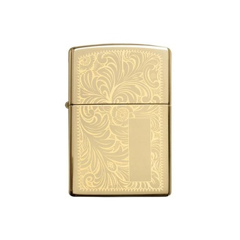 Зажигалка ZIPPO Venetian с покрытием High Polish Brass, латунь/сталь, золотистаяx13x57 мм