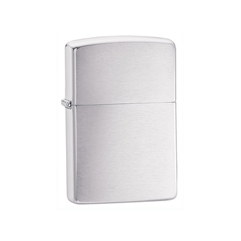 Зажигалка ZIPPO Classic с покрытием Brushed Chrome, латунь/сталь, серебристая, матоваяx13x57 мм