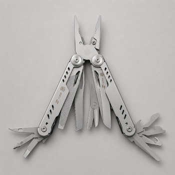 Мультитул Stinger, 110 х 27 мм, 21 функция, сталь, серебристый, в картонной коробке, в комплекте нейлоновый чехол