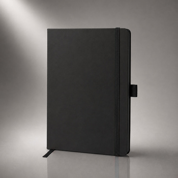 Блокнот "ColorNote Black", твердая обложка A5 листов, черный